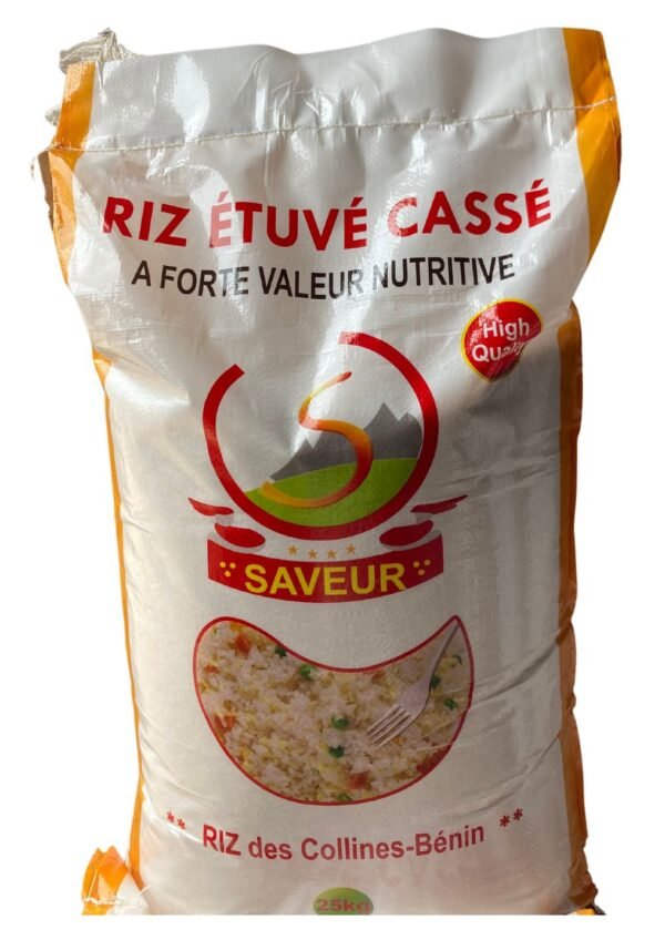 Riz étuvé cassé 25 kg 11 000 F