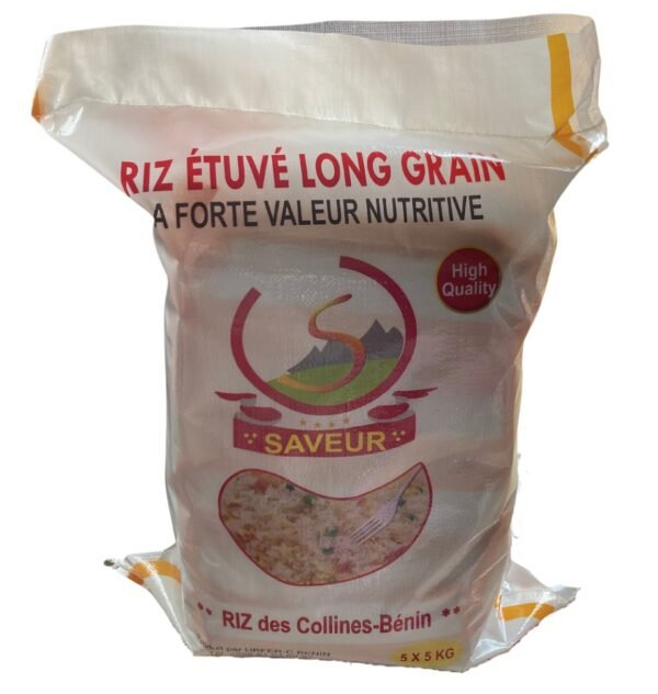 Riz étuvé long grain 25 kg 15 000 F